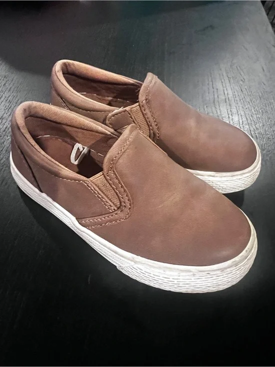 The Children's Place Brown Slip-On Sneakers with White Sole