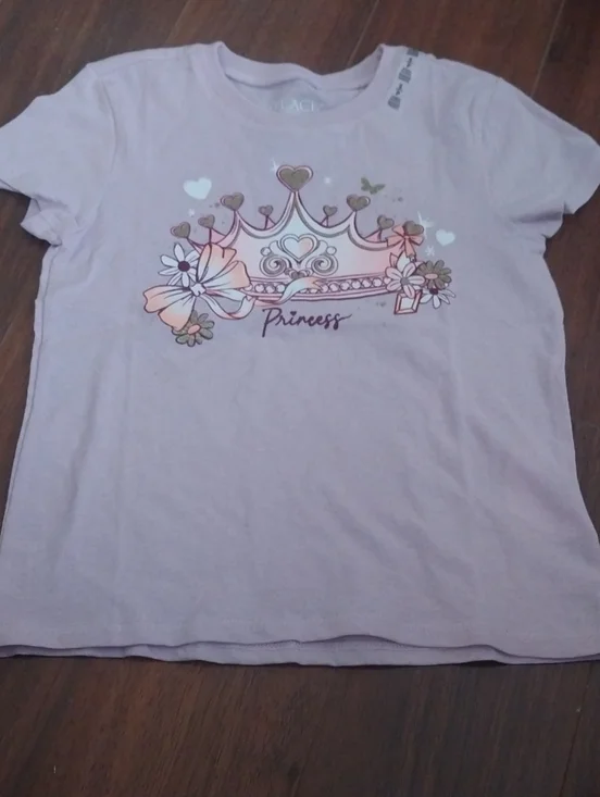 The Children's Place Light Purple Princess Crown Tee