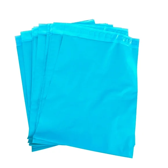 15 Polymailers 10x13 Teal - Redi Strip self sealing closure
