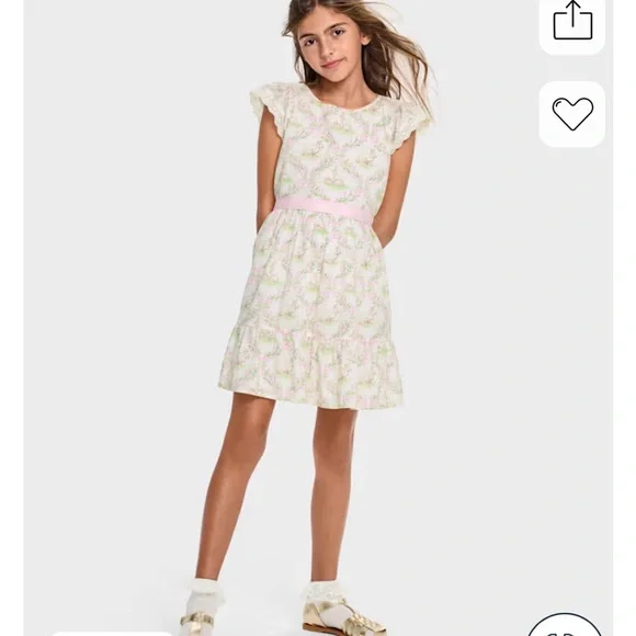 The Children's Place Floral Dress with Pink Accents