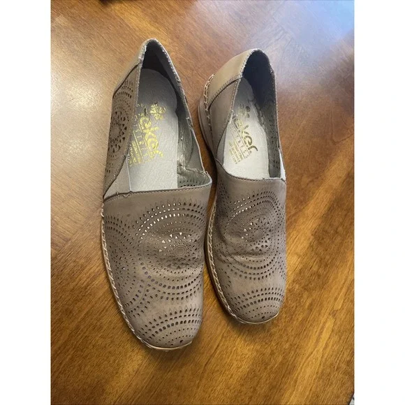 Rieker‎ Doris Women's Leather Slip-On Shoes, EU 38/Us 7.5, Antistress