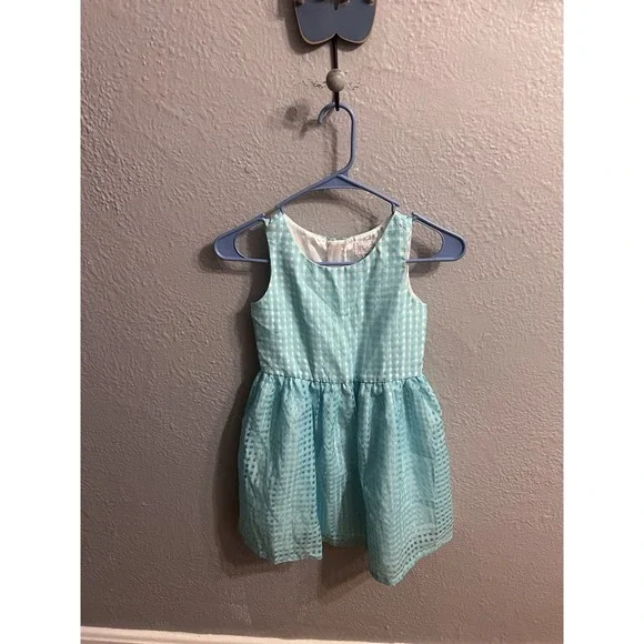 Girls children's place Blue Plaid‎ dress sleeveless Size 6X/7