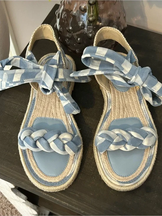 Vince Camuto leather Kastela  Espadrille Sandal(size 9)No Box