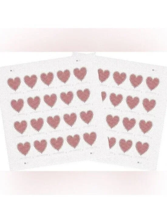 200‎ Made of Hearts Forever Postage Stamps USPS Valentines Wedding Invitations