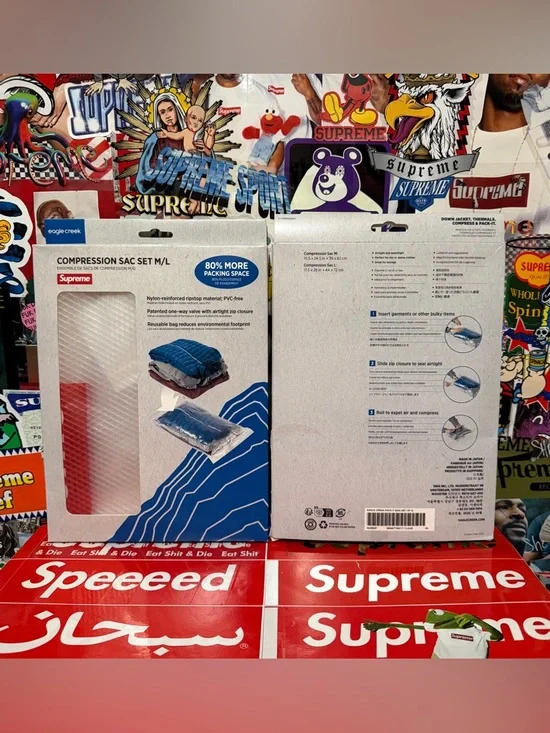 BRAND NEW DS SS25 Supreme Eagle Creek Pack It Compression Bags Set of 2