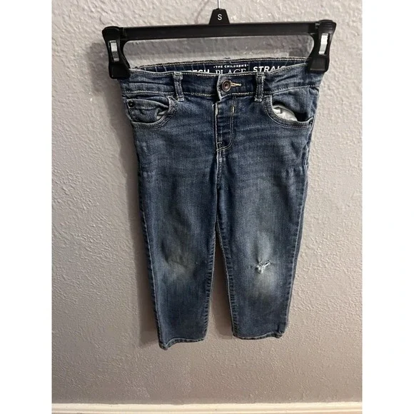 Childrens Place‎ Straight Leg Jeans Toddler Size 5T Adjustable Waist Girls