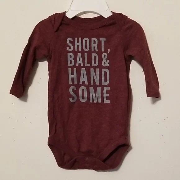 Short, Bald & Handsome Onesie