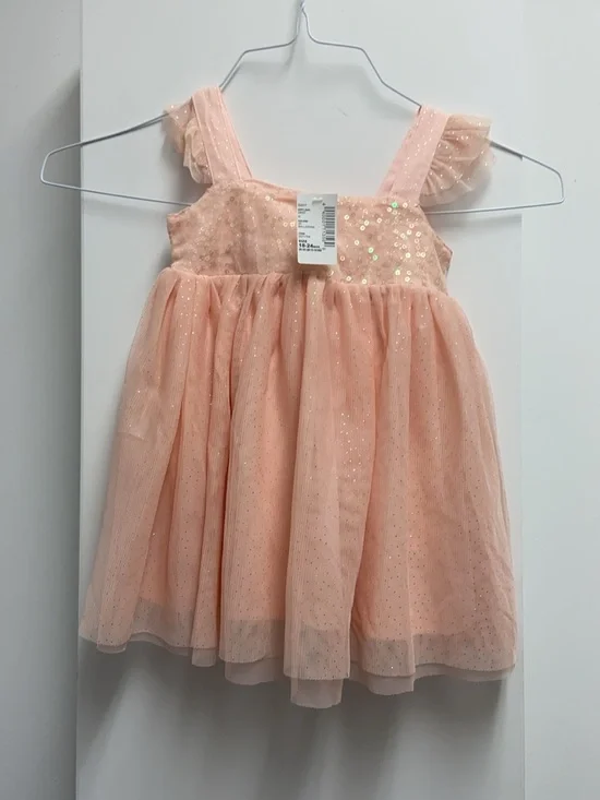 NWT Peach Sparkle Tulle Girls' Dress