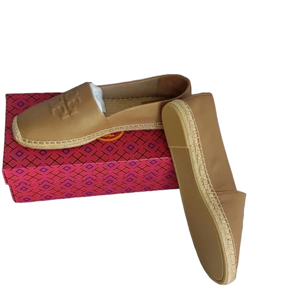 Tory‎ Burch Tan Espadrille Flats Women'S Tiramisu Size Various