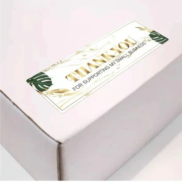 120pcs Rectangle THANK YOU LABEL Sticker