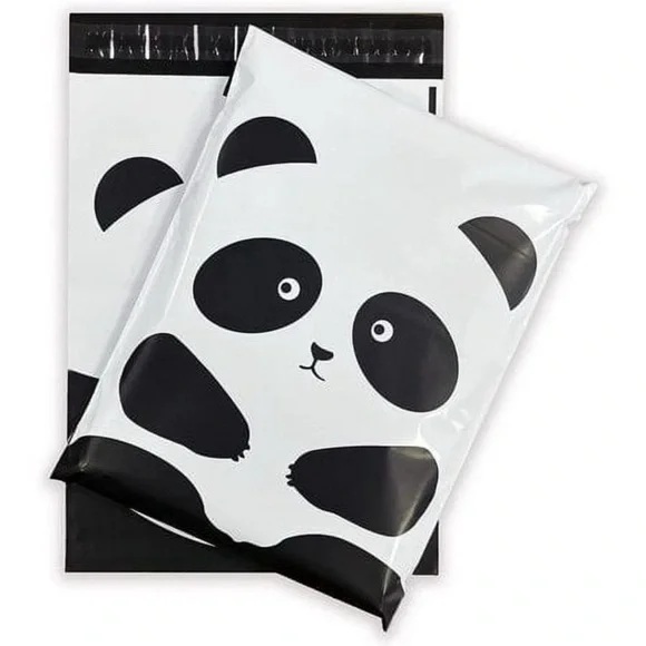 10 Pcs Pandas Poly Mailers 10x13 Inches Plastic Sealing Shipping Bags