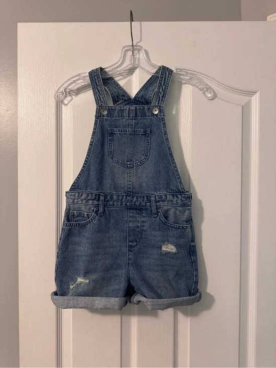 The Children’s Place Girls Demin Shortall Overalls