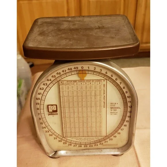 Vintage pelouze kitchen scale Pelouze Monarch Y Line Model 50 Lbs by 2 oz