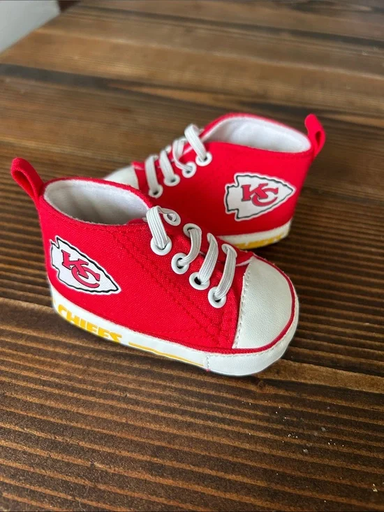 Kansas City Chiefs Red Baby Shoes 0-6 months