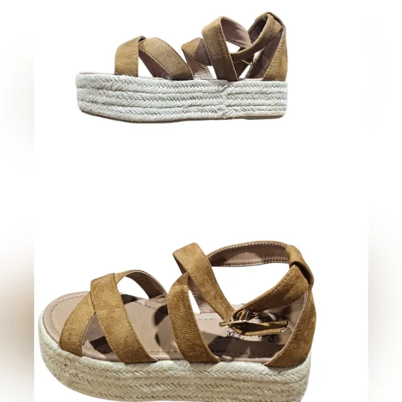 Bonnibell Brown Platform‎ Sandals Size 8