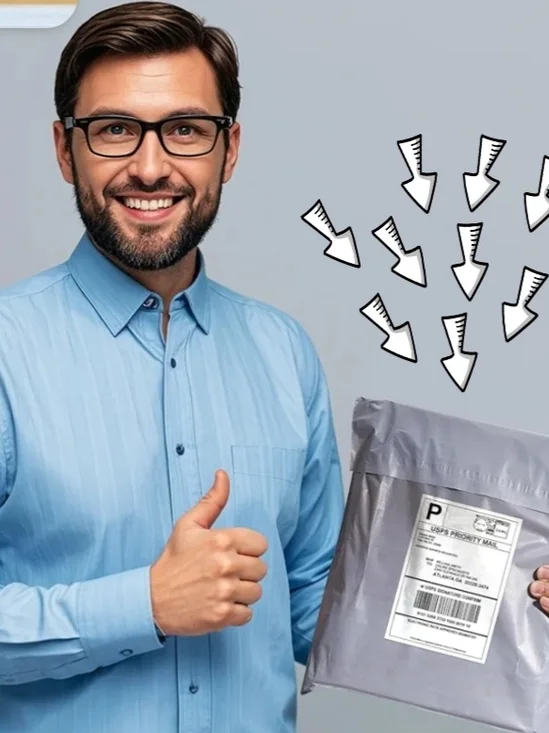 200 Polymailers Grey Shipping Bag 5x9