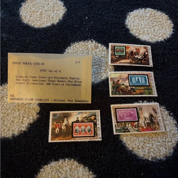 Vintage mint Upper Volta postage stamps