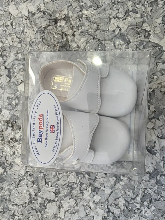 White Patent Baby Mary Jane Shoes