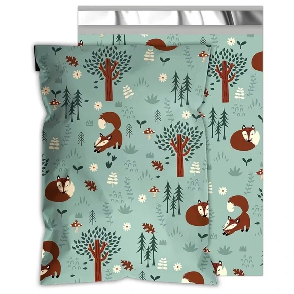Bundle of 25 Fox Print 10x13” Polymailers