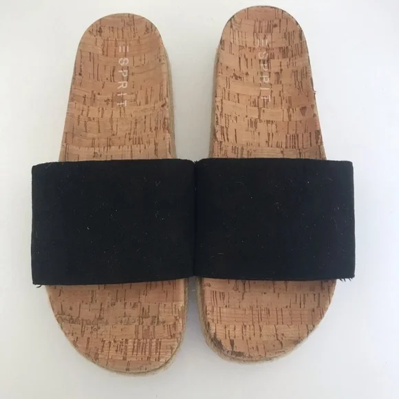 Sprit micro espadrille slide on  9.5 black