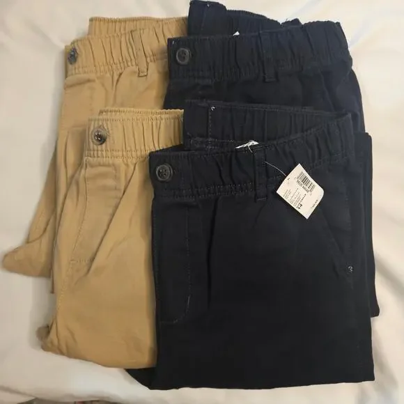 4 Pairs Children's Place Boy's Sz 14 Pull On Relaxed‎ Straight Leg Chino Pants