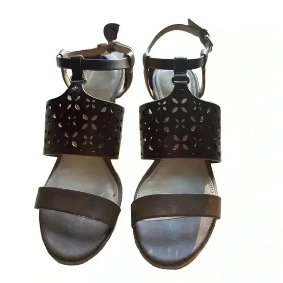 Michael Kors Womens Darci Espadrille Wedges Platforms Sandals Heels-Size 7M