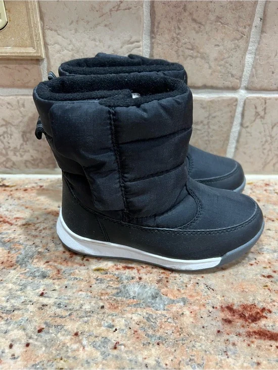 Kids Black Winter Boot - Insulated Snow Shoe