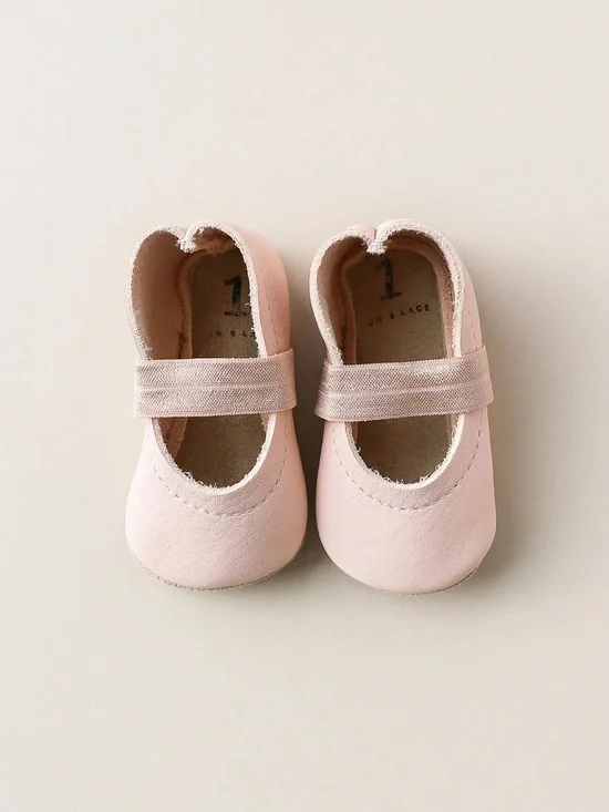 Baby Mary Jane Ballet Flats in Pale Pink - Soft Strap