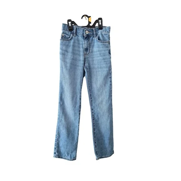 The Childrens Place Boys Bootcut Jeans Light Wash Slim Fit Size‎ 10 Blue Denim