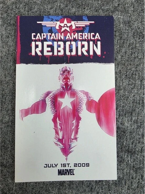 Marvel Captain America Reborn 2009 Promo Flyer Comic Book Ephemera