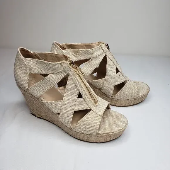 A New Day Women's Carla Jute Platform Espadrille Wedge Pumps Size 10