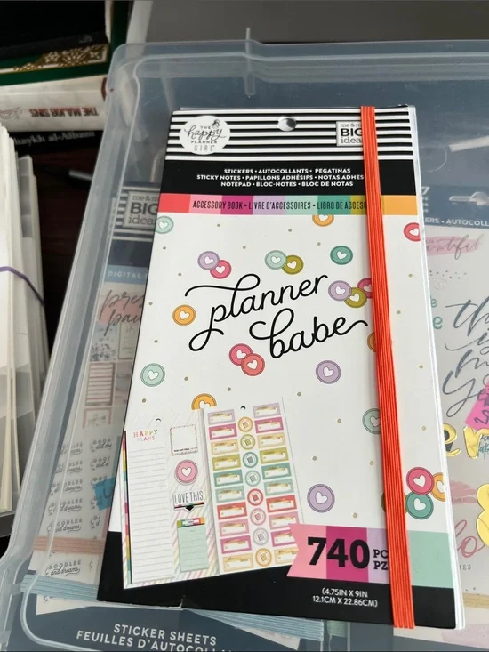 Lot # 5 Happy Planner Sticker Books Used