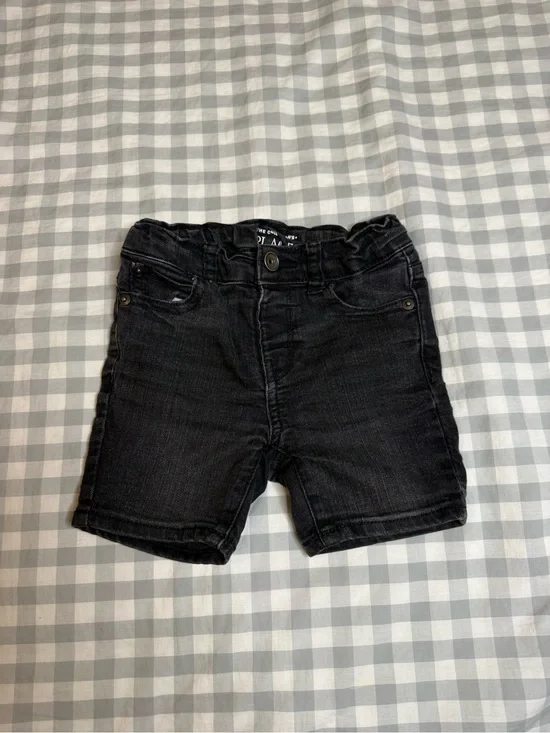 The Children's Place Black Denim Stretch Shorts