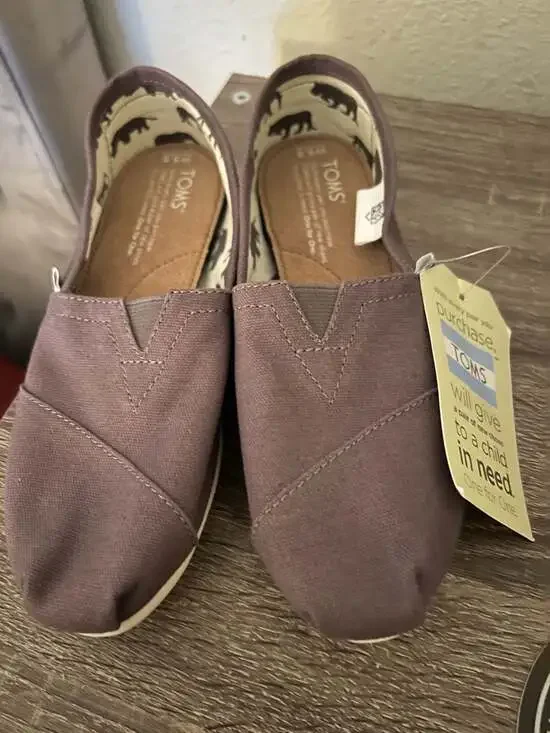 TOMS Women's Classic Alpargata Ash Canvas Slip-On Shoes