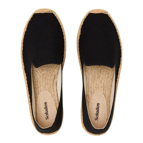 - Soludos 8.5 Black Smoking Espadrille! EUC!