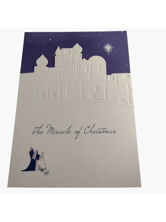 The Miracle Of Christmas Greeting Card Envelope Shepherd Joy Giving Religious
