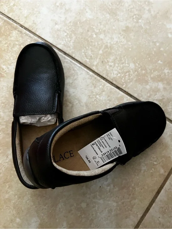 The Children's Place Black Slip-On Dress Loafers for Kids