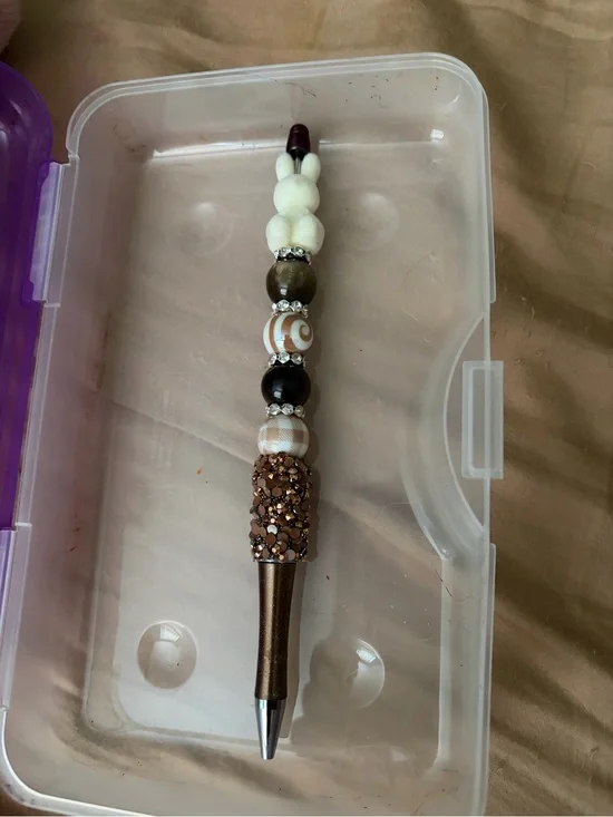 Brown & Cream Flocked Bunny Pen