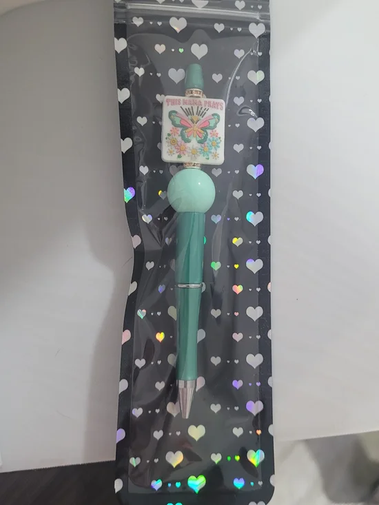 Faith Themed Beaded Pen