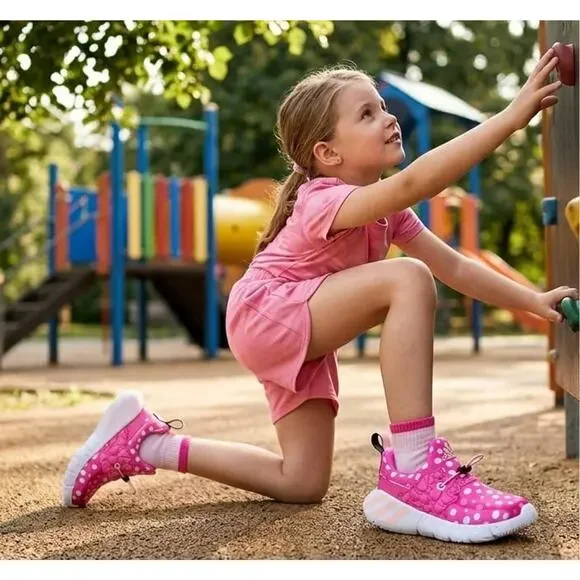 NWT❤️Adidas Polka-Dot Pink Sneaker shoes sz2.5