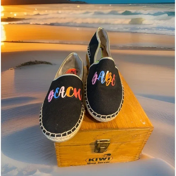 Circus By Sam Edelman‎ Black Canvas Espadrilles 