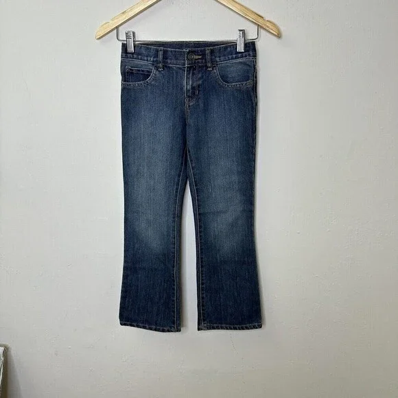 The Childrens Place Girls Bootcut Stretch Jeans Size 7 Medium‎ Blue