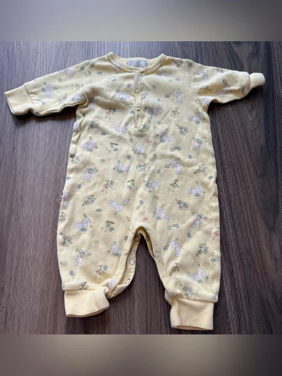Baby boy vintage sleeper outfit