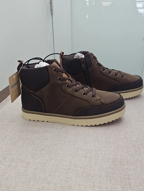Thereabouts Little & Big Kids Boy Asher Flat Heel Lace Up Boot. Size 1