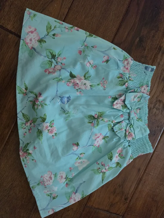Gymboree Mint Green Floral Skort with Bow