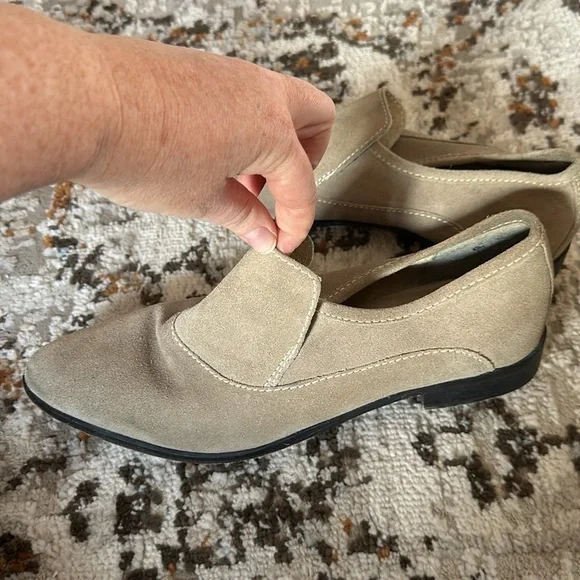 Free People Suede Slip On Loafers Size 10.5