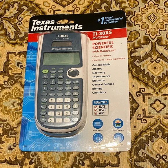 Texas Instruments TI-30XS MultiView Blue and Gray Calculator