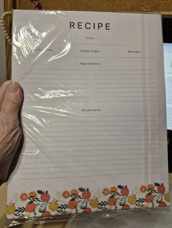 50 Full Page Recipe Sheets And 50 Protective Sheets For 3 Ring Binder. 11