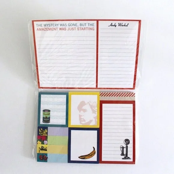 Andy Warhol Sticky Notes 480 Decorated Stickies In Assorted Sizes