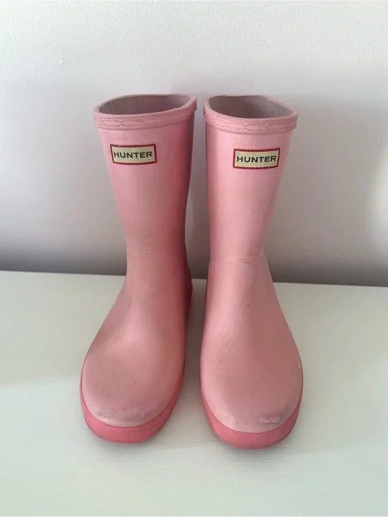 Hunter girls US 2 pink rain boots